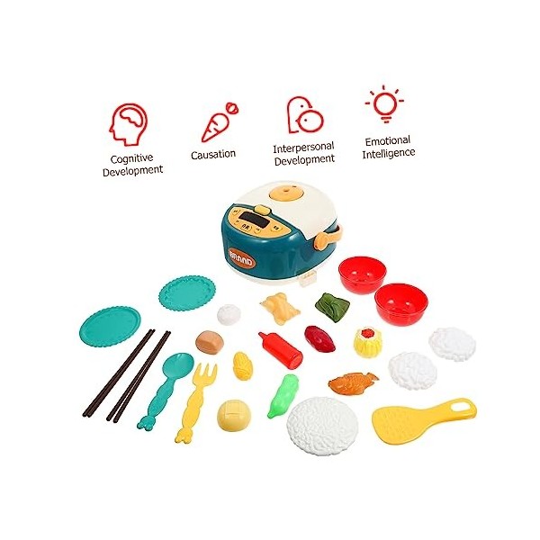 Toyvian 1 Jeu De Cuisine De Simulation Jouet Jouets Éducatifs pour Enfants Jouets pour Enfants pour Les Filles Ensemble De Va