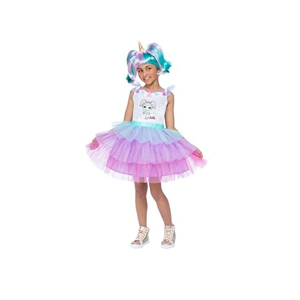 Smiffys 51667 L.O.L L.O.L Surprise Costume de licorne pour fille Multicolore Taille L 10-12 ans