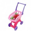 Chariot de Courses de Fruits Chariot de Courses de Jouets Anti-Chute Drôle Durable Polyvalent pour les Enfants Rose 