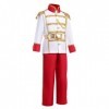 IBTOM CASTLE Deguisement Garcon Déguisement Prince Charmant Halloween Enfants Prince Médiéval Costume Noël Carnaval Cosplay F