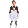 Funhoo Chocolate Factory Worker Costume Halloween Cosplay Loompa Déguisement Danny Nain Gants + Pantalon + Vêtements + Chauss