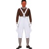 Funhoo Chocolate Factory Worker Costume Halloween Cosplay Loompa Déguisement Danny Nain Gants + Pantalon + Vêtements + Chauss