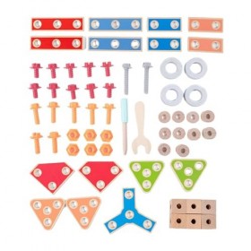 Sharplace Jouet éducatif Montessori pour Enfants, écrou et boulons, motricité Fine, Apprentissage précoce, Jeu et Apprentissa