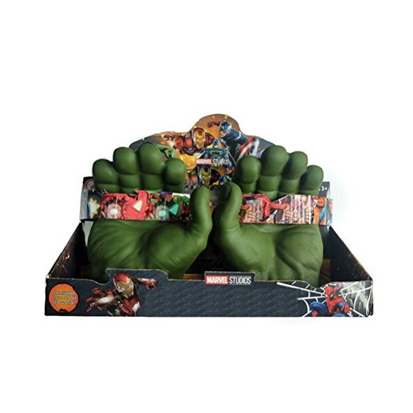 WBTY Gants de cosplay Hulk en PVC pour enfants - Pour Halloween, Noël - Jouets éducatifs amusants pour adultes et enfants