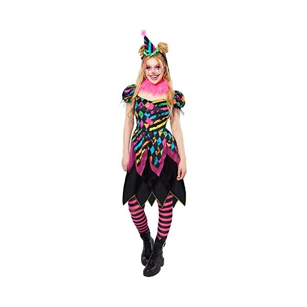 amscan Déguisement Halloween Funhouse pour femme 9917869 - Multicolore - Taille 38-40