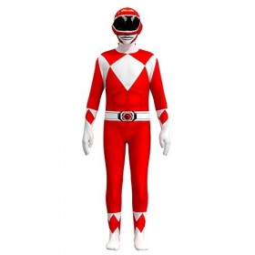 Tlarsun Costume de Ranger rouge pour garçons et filles de 4 à 6 ans