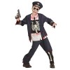 "ZOMBIE POLICE OFFICER" coat withshirt, pants, hat - 140 cm / 8-10 Years 