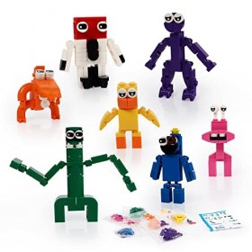 Rainbow Friends Jouets, 7pcs Figurine Set, Rainbow Toys, Figurines de Personnage, Mini Figurines pour Desk Ornaments, Le pour