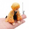 XRHOT Figurine Agatsuma Zenitsu, Figurines D’Anime Figurines de Personnages D’Anime Objets de Collection de Fans pour Enfants