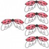 Toyvian 5 Pièces Ailes De Coccinelle Jouets Volants Pour Enfants Âgés De 4 À 8 Ans Ailes De Fée Coccinelle Jouets De Coccinel