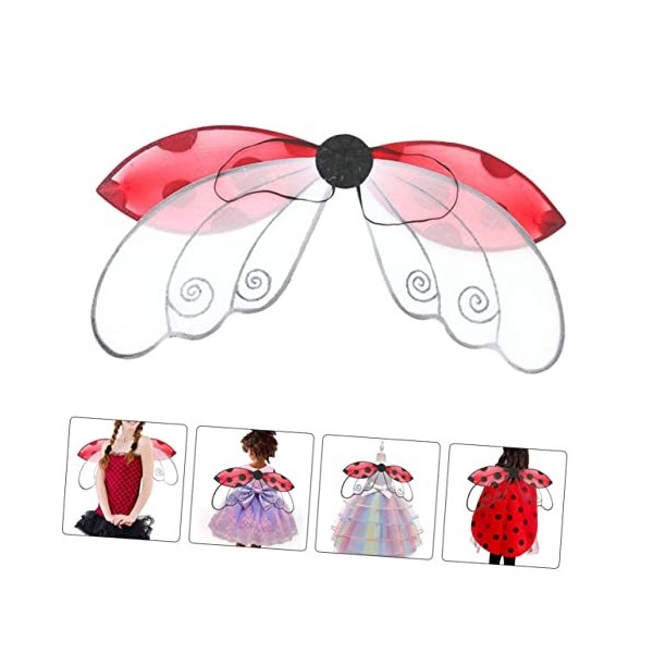 Toyvian 5 Pièces Ailes De Coccinelle Jouets Volants Pour Enfants Âgés De 4 À 8 Ans Ailes De Fée Coccinelle Jouets De Coccinel