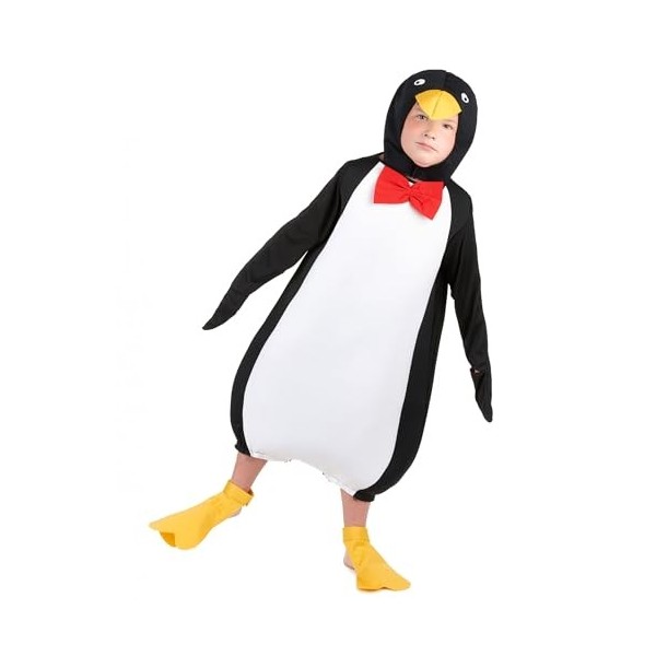 DEGUISE TOI Déguisement Pingouin Humoristique Enfant - Coloré - S 4-6 Ans 110-120 cm 