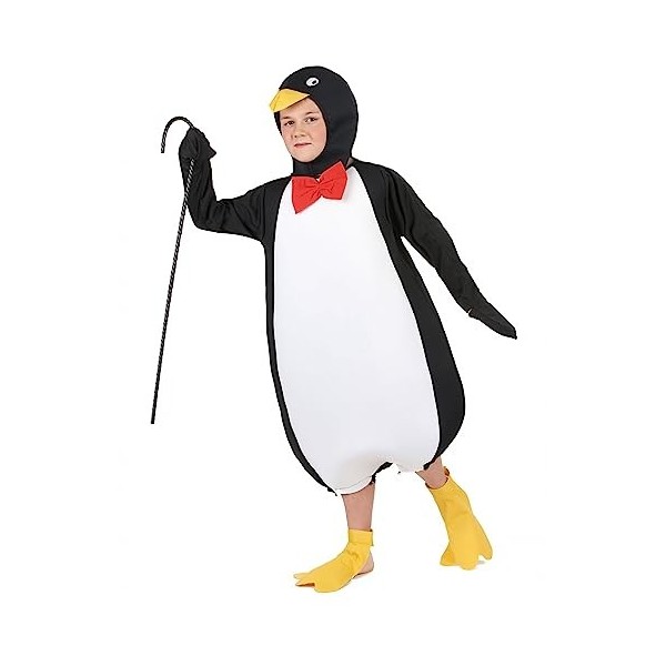 DEGUISE TOI Déguisement Pingouin Humoristique Enfant - Coloré - S 4-6 Ans 110-120 cm 