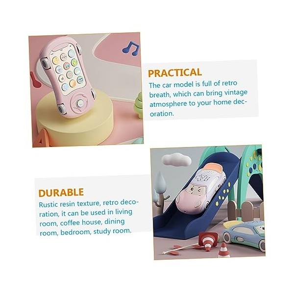 Toyvian 3 Pièces Jouet De Téléphone Portable pour Enfants Accessoires Électroniques Fille Jouets pour Tout-Petits Accessoires