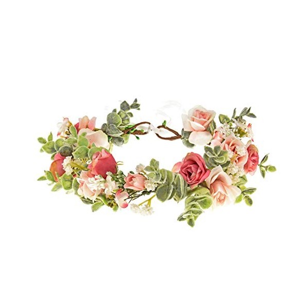 Vividsun Couronne de Fleurs en Eucalyptus pour Mariage Vert Free Vert