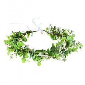 Vividsun Couronne de Fleurs en Eucalyptus pour Mariage Vert Free Vert