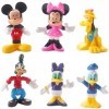 Ropniik 6PCS Mouse Figurines,Mouse Mini Figurines Kit,Kawaii Anime Figures,Décorations de Gâteaux,Décorations de Voitures,Jou