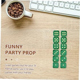 Toyvian 36 Pièces Dés Blocs Carrés Fournitures De Fête Irlandaise Jouet pour Adultes Décorations du Jour De La Saint-Patrick 