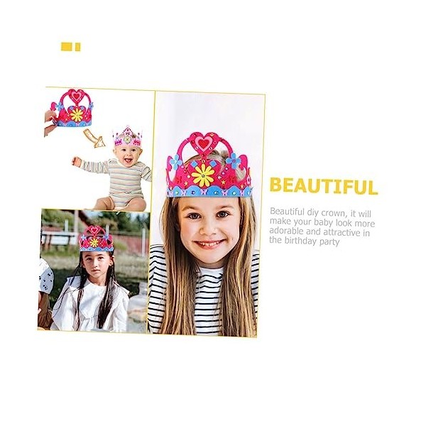 minkissy 30 Ensembles De Chapeaux De Couronne De Bricolage pour Les Enfants Couronne pour Les Enfants Ensemble De Jeu Couronn