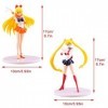 Sailor Moon Action Figure Modèle 2pcs Sailor Moon Décoration de gâteau de Personnages danime, Figurine de Collection Sailor 
