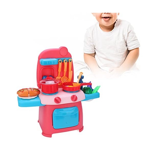 Voluxe Ensemble de Jeu de rôle, Fonction deau Automatique Lisse, Ensemble de Jeu de Cuisine pour Enfants, Pratique avec des 