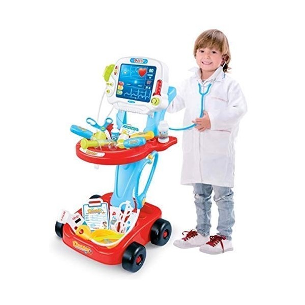 Quickdraw Enfants Docteurs Set Médical Set De Jeux Chariot Jeux De Rôle 660-46