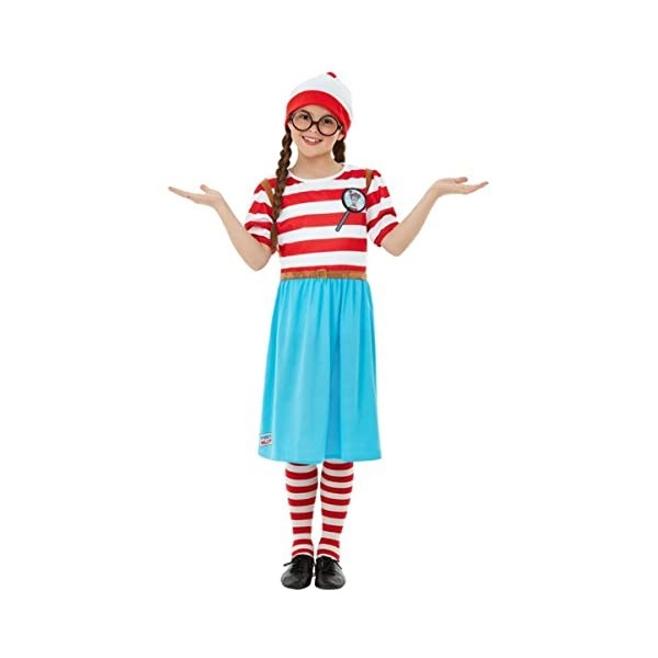 Smiffys 50280L Déguisement de luxe pour fille Où est Wally Wenda