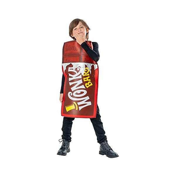 Rubies Costume officiel Willy Wonka et The Chocolate Factory Wonka Bar pour enfant, taille M, 5-8 ans
