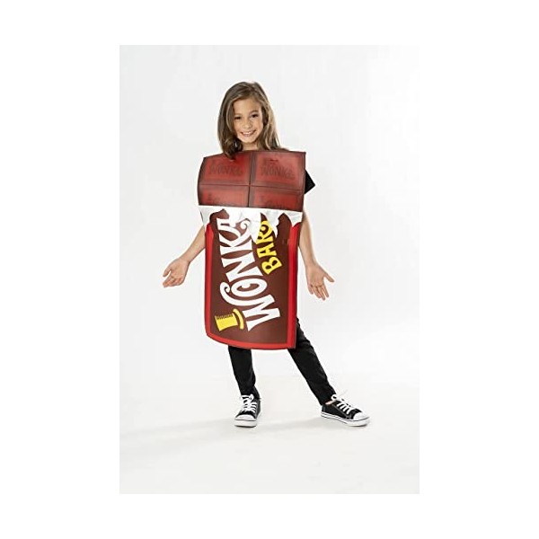 Rubies Costume officiel Willy Wonka et The Chocolate Factory Wonka Bar pour enfant, taille M, 5-8 ans