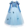 IBTOM CASTLE Robe de princesse pour fille, robe de Cendrillon, costumes de princesse, costume de papillon, fille, fête danni