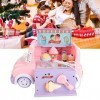 FECAMOS Kit de jeu de camion à glace, interaction parent-enfant, chariot de vente alimentaire