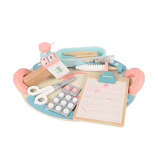 Jildouf Docteur Playset pour | Jeu éducatif pour médecin,Jouets Jeu rôle Docteur, Jouet motricité Fine développement précoce 