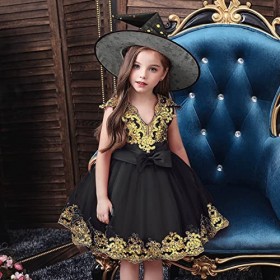 Deguisement Halloween Fille Costume Halloween Enfant DéGuisement dhalloween Mignon De SorcièRe Conte De FéE Ensemble Deluxe 