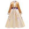 IBTOM CASTLE Costume de princesse Cendrillon Sofia Rapunzel, pour enfant, robe longue pour fête, cosplay, carnaval, demoisell