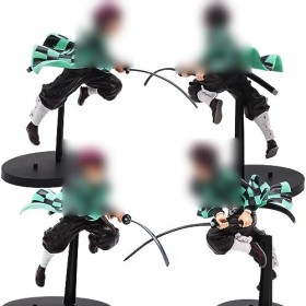 Miotlsy Figurine Tanjiro Figurine danime，Anime Figurine Cosplay Périphérique PVC Figurine Adorable Personnage Animation Déco