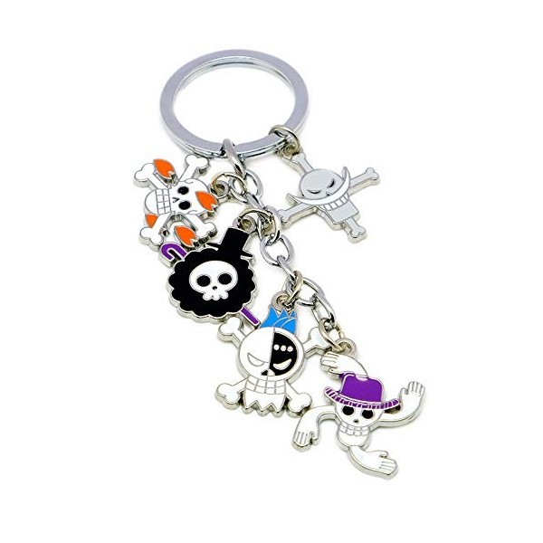 Vophifo Porte-clés avec 5 figurines Chibi pour les fans de pirates