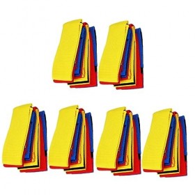 Sosoport 6 Pièces 4 Bandes De Jambes en Plein Air Bande Élastique De Jour sur Le Terrain Sangle De Jeu De Course À Pattes Cou