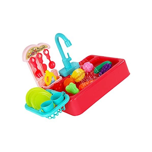 TOYANDONA 1 Jeu Lave-Vaisselle Jouets Dévier De Cuisine avec Eau Courante Jouets Dappareils De Cuisine Jouet De Cuisine De 