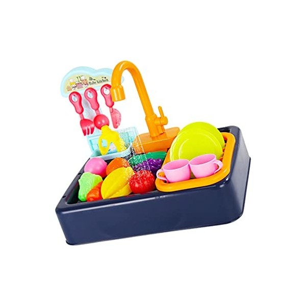 TOYANDONA 1 Jeu Lave-Vaisselle Jouets Dévier De Cuisine avec Eau Courante Jouets Dappareils De Cuisine Jouet De Cuisine De 