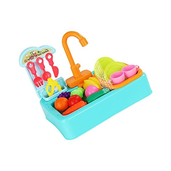 TOYANDONA 1 Jeu Lave-Vaisselle Jouets Dévier De Cuisine avec Eau Courante Jouets Dappareils De Cuisine Jouet De Cuisine De 