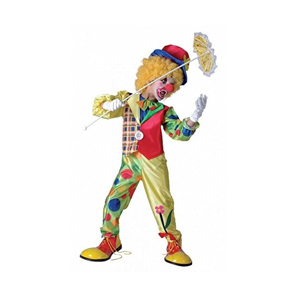 PTIT CLOWN 87305 Déguisement Enfant Luxe Clown - M - Multicolore