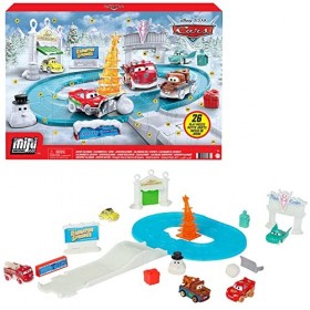 Mattel Disney Pixar Cars Calendrier de lavent, 5 mini-voitures, 24 jours d’accessoires et de surprises, Pour enfants dès 3 a