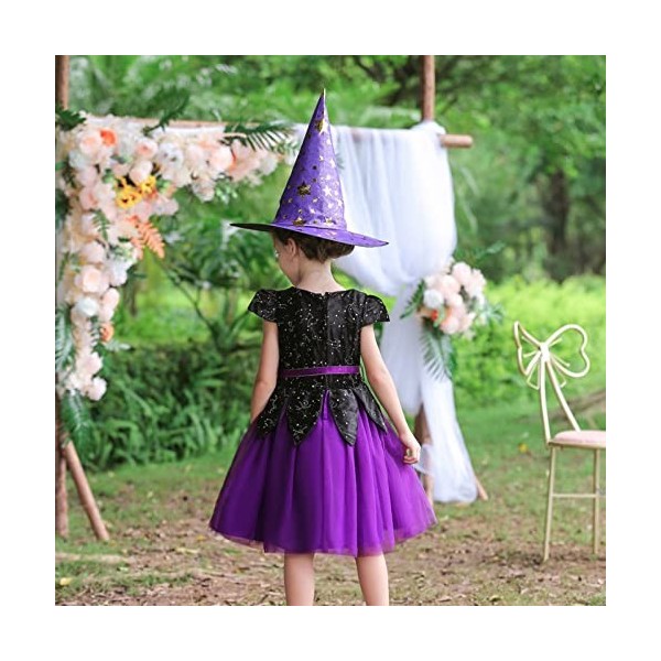 Deguisement Halloween Fille Costume Halloween Enfant DéGuisement dhalloween Mignon De SorcièRe Conte De FéE Ensemble Deluxe 