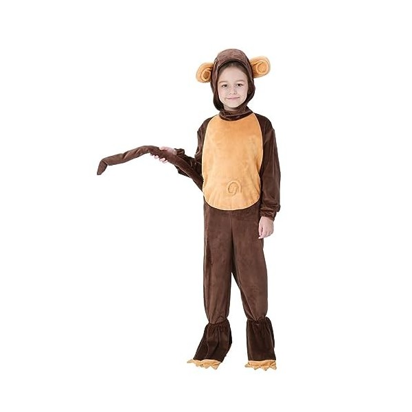 Amosfun Queues Costume Singe Cosplay Tenues Enfants Animal Salopette Infantile Vêtements Cosplay Costume Enfant En Bas Âge Vê