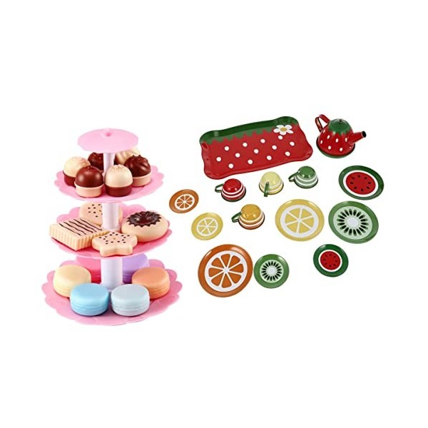 Gadpiparty Goûter 1Setset Gâteau de Adorables Âges Adorables Faisant Cuisine + Enfants Métal Filles Fruits Support de Jouet I