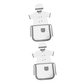 Holibanna 2 Ensembles Robes Pour Tout-Petits Costumes Pour Bébé Garçon Vêtements Pour Tout-Petits Tablier DArt Jeu De Rôle D