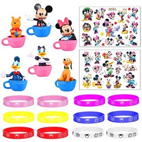 Lemotoy Mickey Gâteau Topper Mini Figurines Set, Mini Figurines Ensemble fête, Mickey Mini figurines ensemblepour, Comprendre