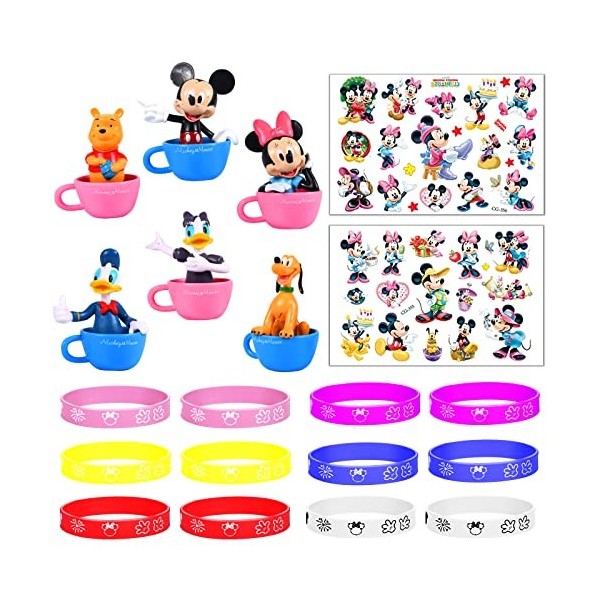 Lemotoy Mickey Gâteau Topper Mini Figurines Set, Mini Figurines Ensemble fête, Mickey Mini figurines ensemblepour, Comprendre