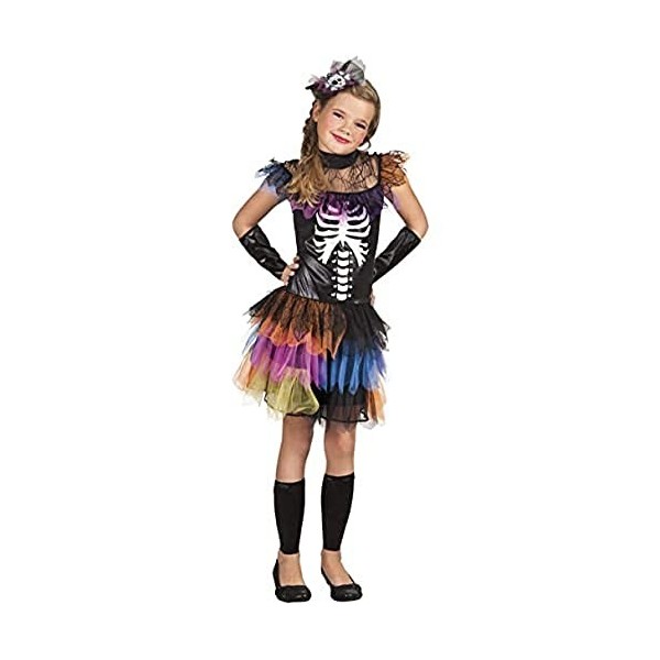 Boland Costume Enfant Squelette Princesse, 10134224, Multicolore, 4-6 Ans