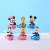 Lemotoy Mickey Gâteau Topper Mini Figurines Set, Mini Figurines Ensemble fête, Mickey Mini figurines ensemblepour, Comprendre